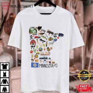 Minnesota Favorite Home State Vacation Traveler Gift T Shirt (2)