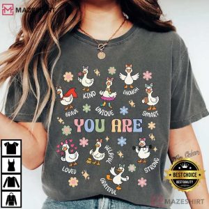 Silly Goose You Are Kind Teacher Back To School Comfort Colors T Shirt (3)