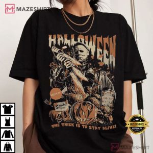 Michael Myers Thriller Friday The 13th Halloween Horror Movie Vintage T Shirt