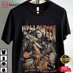 Michael Myers Thriller Friday The 13th Halloween Horror Movie Vintage T Shirt (1)
