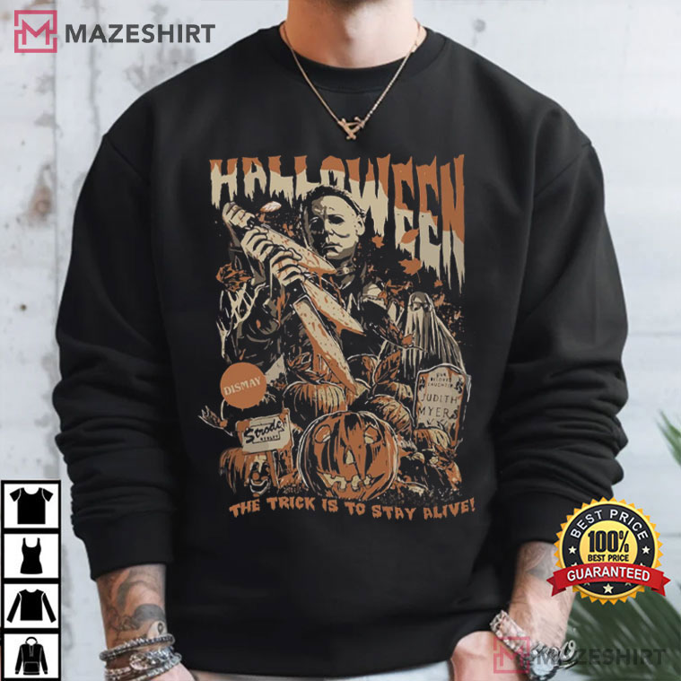 Michael Myers Thriller Friday The 13th Halloween Horror Movie Vintage T-Shirt Michael Myers Thriller Friday The 13th Halloween Horror Movie Vintage T-Shirt