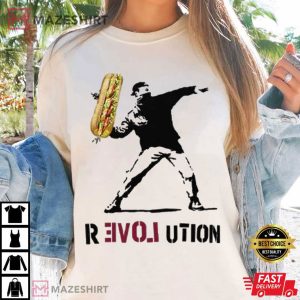 Assault With A Deli Weapon Flower Thrower Parody T Shirt (1)