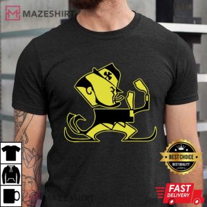 Christopher Ash Wearing Notre Dame Leprechaun Mascot Athletic T Shirt (2)