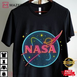 Astronomy Lover NASA Space Force Astronaut Scientist Neon Glowing T Sh (1)