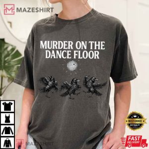 Witchy Crow Murder On The Dance Floor Local Funny Raven T Shirt (3)