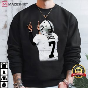 Geno Smith Flipping Off Fingers Up Las Vegas Raiders Football T Shirt ( (4)