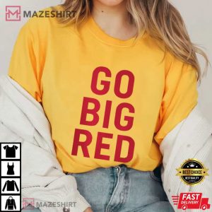 Go Big Red Nebraska Huskers Cornhusker Game Day Football T Shirt (3)