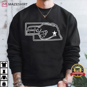 Nebraska Cornhuskers Go Big Red Hand Sign Athletic T Shirt (4)