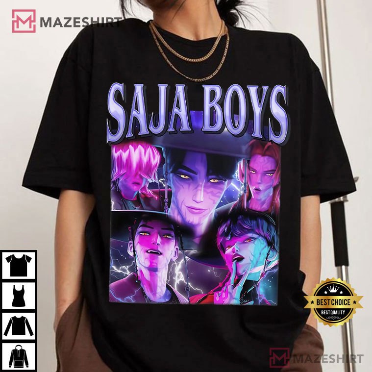 Saja Boys Boy Band Kpop Demon Hunters Movie Merch T-Shirt Saja Boys Boy Band Kpop Demon Hunters Movie Merch T-Shirt