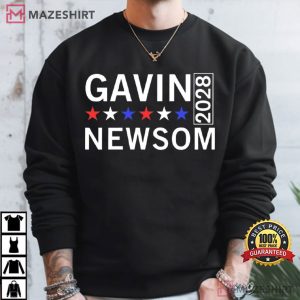 Gavin Newsom 2028 Presidential Election Vote Democrat T Shirt (4)
