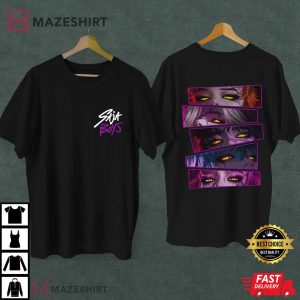 Limited Saja Boys Boy Band Kpop Demon Hunters Fan Merch T Shirt (1)