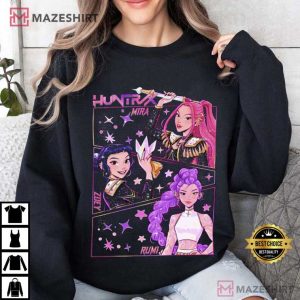 Huntrix Girls Kpop Demon Hunters Movie Merch T Shirt (4)