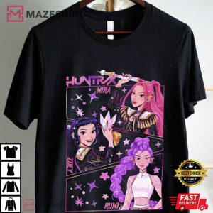 Huntrix Girls Kpop Demon Hunters Movie Merch T Shirt (1)