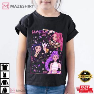 Huntrix Girls Kpop Demon Hunters Movie Merch T Shirt (3)