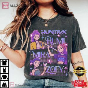 Kpop Demon Hunters Huntrix Girls Graphic Fan T Shirt (4)