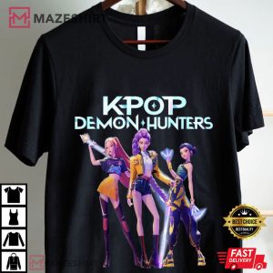 Kpop Demon Hunters Huntrix Girls Heroic Poses T Shirt (2)