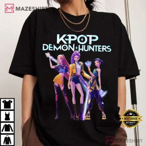 Kpop Demon Hunters Huntrix Girls Heroic Poses T-Shirt