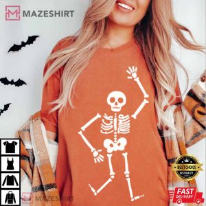 Fuck Trump Subtle Halloween Skeleton Spooky Season T-Shirt