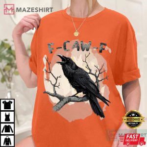 Black Bird F Caw F Funny Crow T Shirt (3)