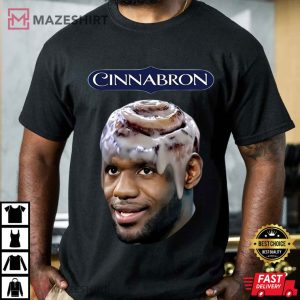 Cinnabron Lebron James Vintage Meme Funny Basketball T Shirt (2)