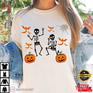 Subtle Anti Trump Halloween Skeleton Spooky Season Funny FDT T-Shirt