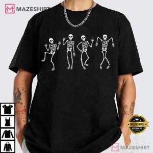 Dancing Skeleton Subtle Fuck Trump Halloween Spooky Feminist T Shirt (1)
