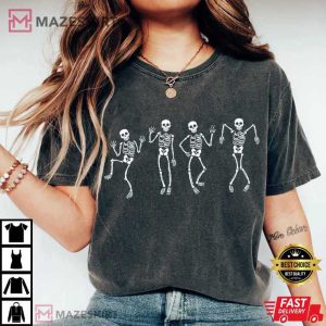 Dancing Skeleton Subtle Fuck Trump Halloween Spooky Feminist T Shirt (3)