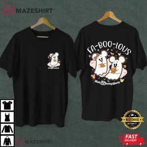 Disney World Fa Boo Lous Mickey And Minnie Ghost Halloween T Shirt (2)