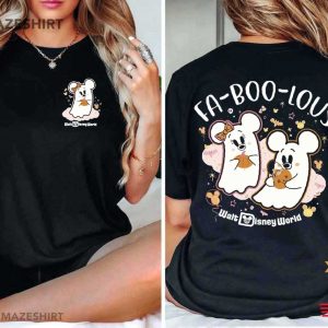 Disney World Fa Boo Lous Mickey And Minnie Ghost Halloween T-Shirt