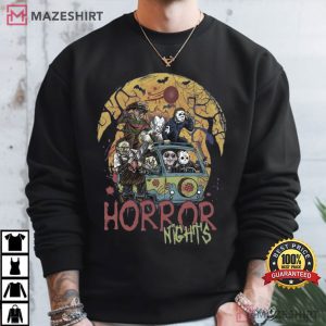 Halloween Horror Nights 2025 Horror Characters Trick Or Treat T Shirt (1)