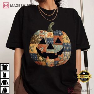 Retro Halloween Pumpkin Spooky Season T Shirt (3)
