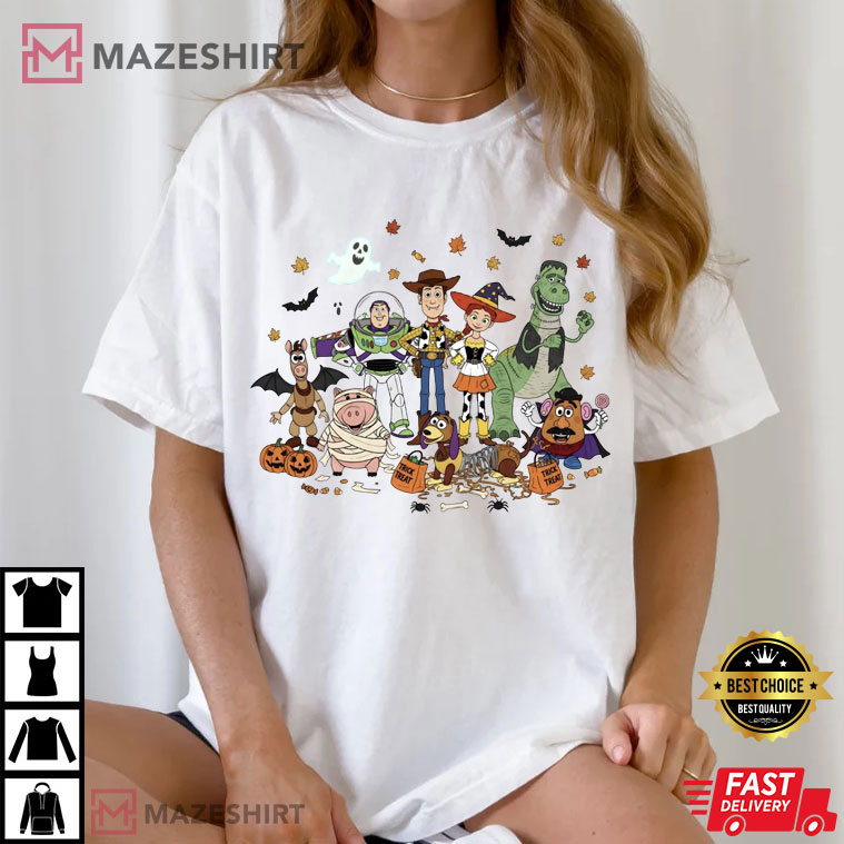 Toy Story Characters Disney Halloween Spooky T-Shirt Toy Story Characters Disney Halloween Spooky T-Shirt