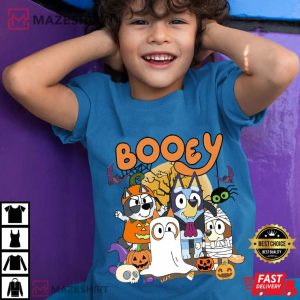 Booey Halloween Spooky Cartoon Witchy Bats T Shirt (2)