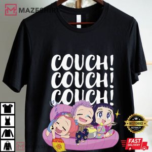 Couch Couch Couch Anime Style Huntrix Kpop Demon Hunters T Shirt (1)