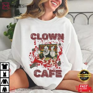 Clown Cafe Horror Creepy Circus Scary Halloween T Shirt (4)