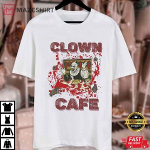 Clown Cafe Horror Creepy Circus Scary Halloween T Shirt (1)