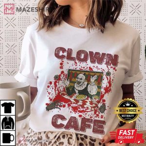 Clown Cafe Horror Creepy Circus Scary Halloween T-Shirt