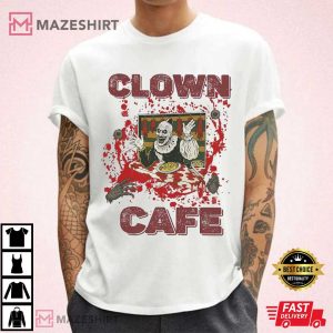 Clown Cafe Horror Creepy Circus Scary Halloween T Shirt (3)