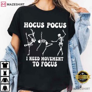 Halloween Skeleton Yoga Occupational Therapy Funny T-Shirt