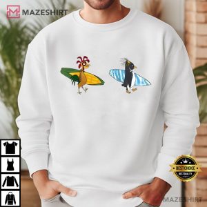 Cody Maverick And Chicken Joe Surfs Up Funny T Shirt (4)