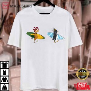 Cody Maverick And Chicken Joe Surfs Up Funny T Shirt (1)