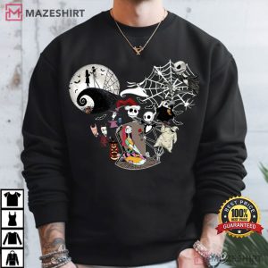 The Nightmare Before Christmas Jack And Sally Disney Halloween T Shirt (4)