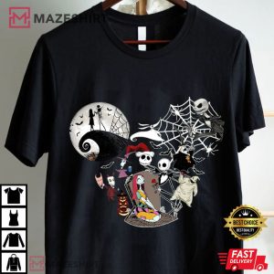The Nightmare Before Christmas Jack And Sally Disney Halloween T Shirt (1)