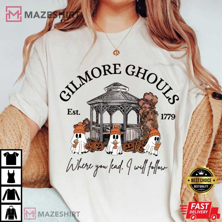 Stars Hollow Fall Leaves Gilmore Ghouls Ghost Halloween T-Shirt Stars Hollow Fall Leaves Gilmore Ghouls Ghost Halloween T-Shirt