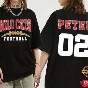 Football Mom Mascot Game Day Team Spirit Custom Name T-Shirt