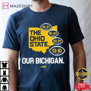 Michigan College The Ohio State Bichigan 2024 Anti OSU T-Shirt