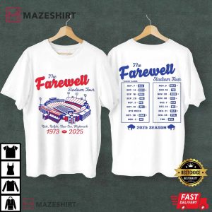 The Farewell Stadium Tour Football 1973 2025 Season T Shirt (2)