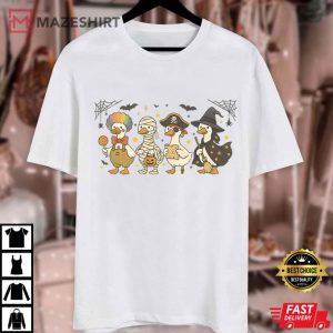 Halloween Goose Trick Or Treat Funny Spooky Season T Shirt (5)