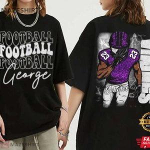 Football Mom Custom Your Name Number T Shirt (1)