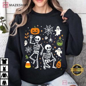 Subtle Fuck Trump FDT Halloween Skeleton Funny T Shirt (1)